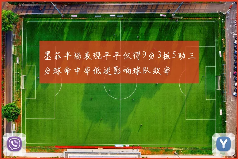 墨菲半场表现平平仅得9分3板5助三分球命中率低迷影响球队效率