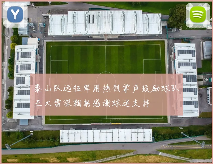 泰山队远征军用热烈掌声鼓励球队王大雷深鞠躬感谢球迷支持